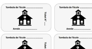 exemple ticket tombola à télécharger PDF