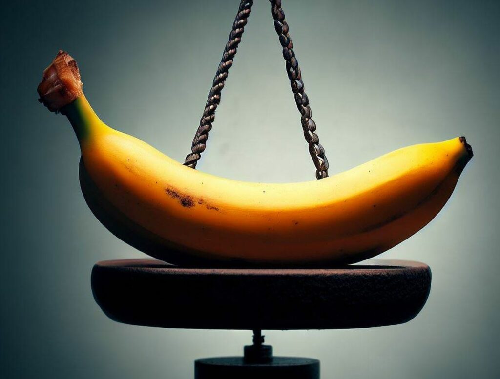 poids d'une banane