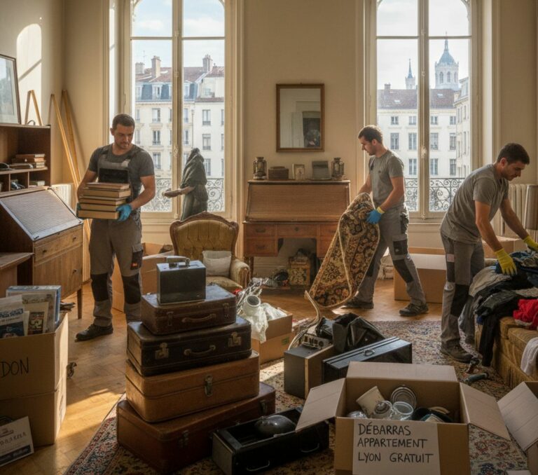 Débarras appartement Lyon gratuit : solutions pour vider sans frais